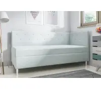 PRINCESS 2M łóżko tapicerowane z kryształkami 80x200 z materacem i pojemnikiem